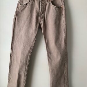 New wot MENS Levi's Straight-Leg Jeans in Taupe 30x30